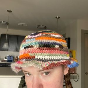 Scrappy Crochet Bucket Hat
